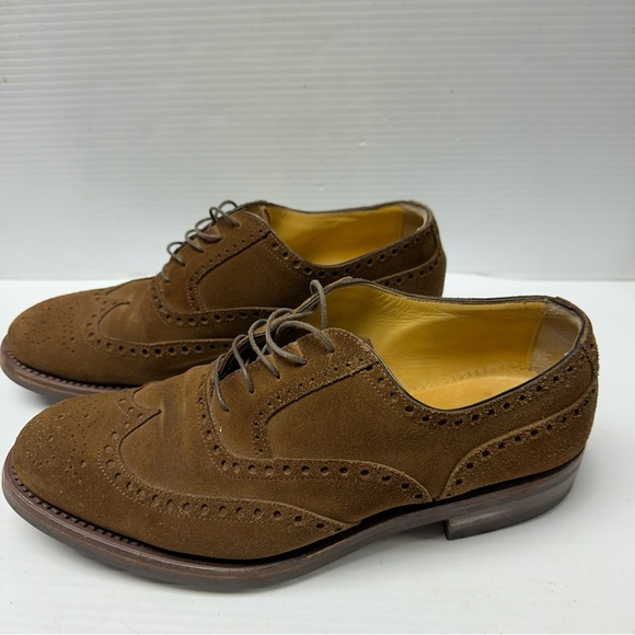 Belfiore Dal 1953 Handmade Oxford Shoes Brown Suede Round Toe Suze US10.5, UK9.5 main image 6